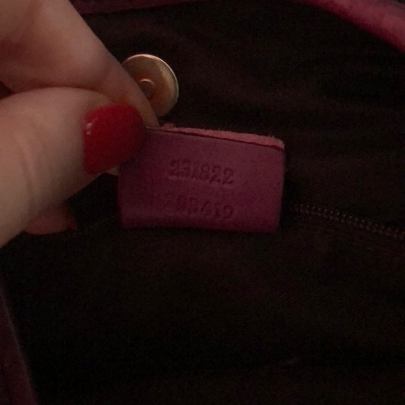 Purple leather authentic guccisima gucci bag rare! - Picture 9 of 14